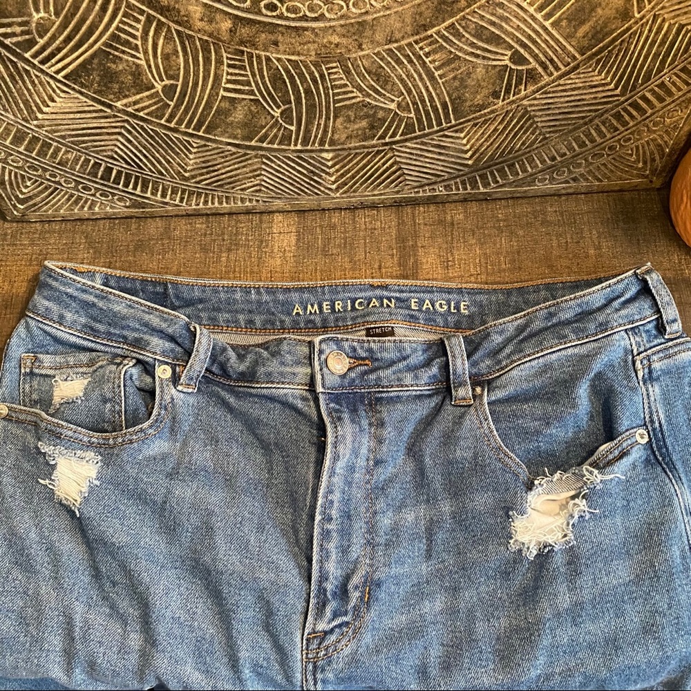 American Eagle Curvy Stretch Mom Jeans